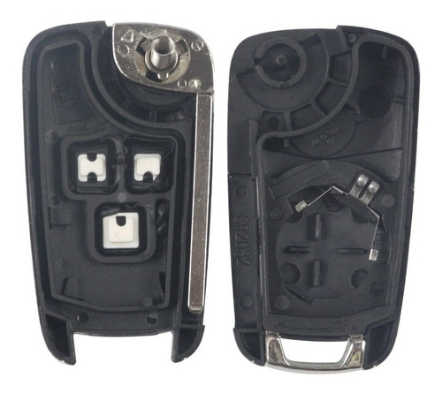 Imagen 3 de 4 de Carcasa Llave Chevrolet 2 Botones S10 Spin Montana Hu100