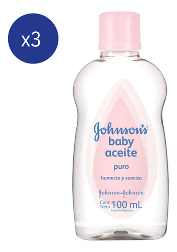 Pack Aceite Para Bebés Johnson Baby 100 Ml