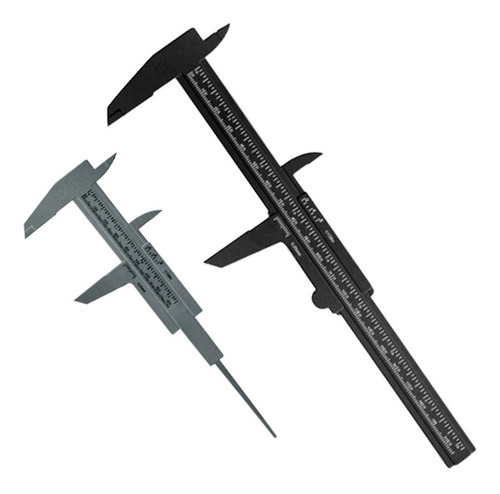 Kit 2 Paquímetro Plástico Design De Sobrancelhas Wxz