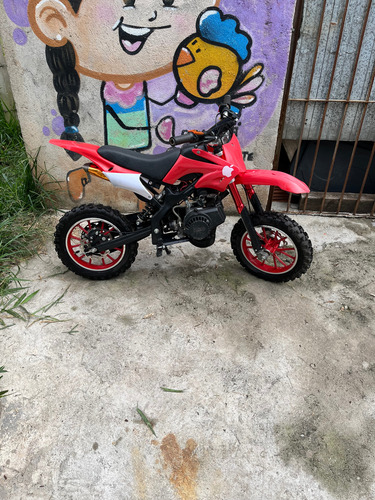 Mini Motocross Monster Partida Elétrica E Cordinha