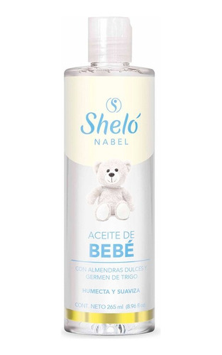 Aceite Hipoalergénico De Bebé Sheló Nabel 265 Ml