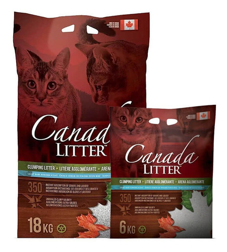 Arena Canada Litter Talco De Bebé 18 Kg