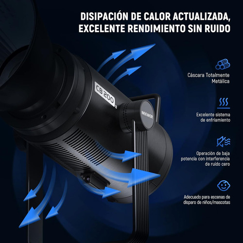 Neewer Cb200b 210w Luz De Video Led Con Control Por App Cob
