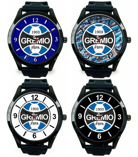 Kit 4 Relógio Pulso Esportivo Personalizado Gremista Imortal