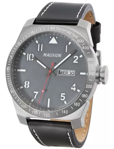 Relógio Masculino Magnum Military Prata/preto Ma34316w