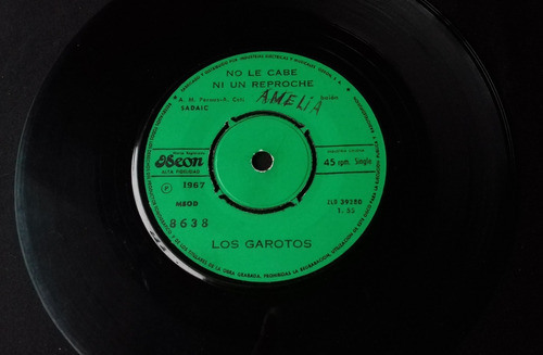 Single Los Garotos - No Le Cabe Ni Un Reproche