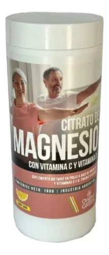 Citrato De Magnesio + Vitamina C, D  En Polvo Original Green