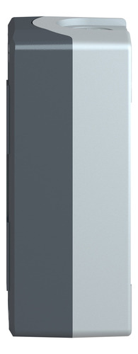 Botoeira 22mm Plástica Mural 3 Furos Cinza Xald03- Schneider