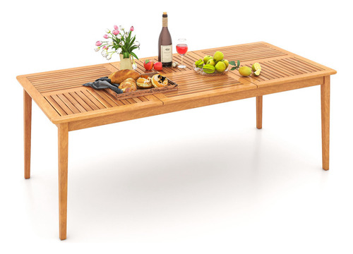 Mesa De Comedor Rectangular Tipo Bistró De Madera Gpl