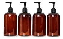 Comprar Kit 4 Dispensadores Para Jabón Ámbar Berlin 500ml