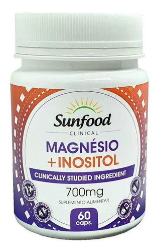Magnesio + Inositol 700 Mg 60 Cáps. Sunfood Clinacal