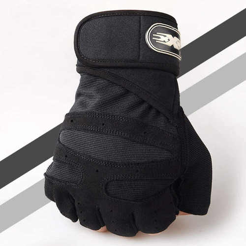 Imagen 9 de 10 de Guantes Gym Deportivos Con Muñequera Antideslizante Unisex