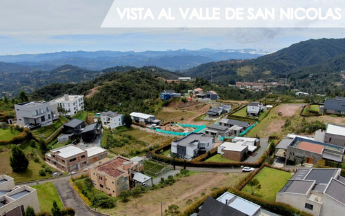 Lote En Las Afueras De Medellín Unidad Cerrada Vigilada, Loma El Escobero (el Retiro). Vista Panorámica, Reserva Forestal, Agua Propia *oportunidad*