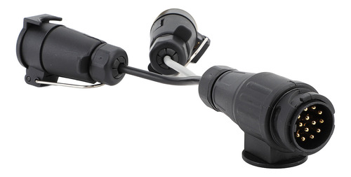 Adaptador De 13 A 7 Pines, Enchufe De Remolque Doble, 12 V,