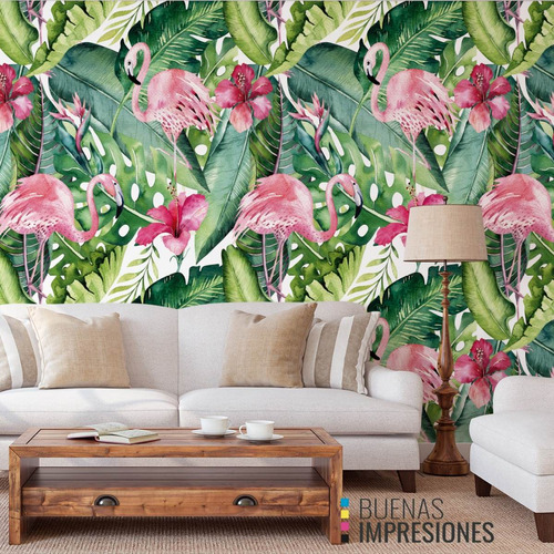Imagen 4 de 9 de Vinilos Decorativos Pared Empapelado Cocina Tropical Piedra