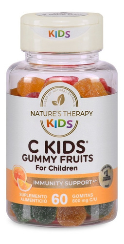 Nature's Therapy Vitamina C En Gomitas Para Niño, Sistema Inmune Sano Sabor Frutal