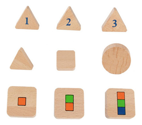 Número Geometría Bloque Educación Puzzle Juguetes De