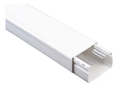 Canaleta Plastica Tensortec Pvc Con Division Adhesivo 32x12