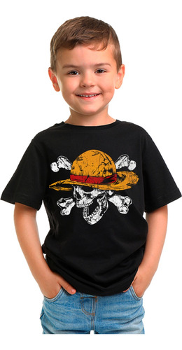 Remera Niño One Piece Luffy Bandera Anime