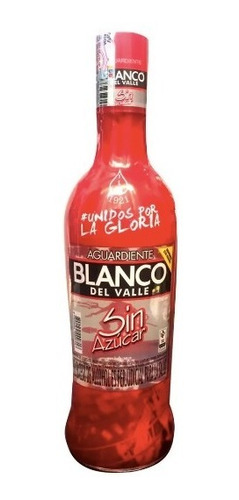 Botella Aguardiente Blanco Del Valle America De Cali 2019