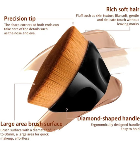 Brocha Mágica Para Maquillaje, Brocha De Maquillaje Sin