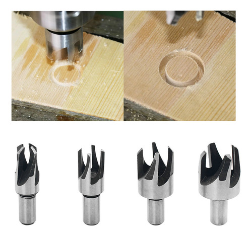 Juego De Cortadores De Tapones Para Madera Tipo Garra, Acero