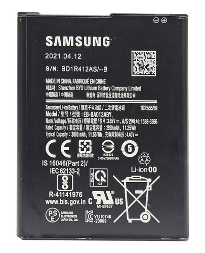 Bateria A01 Core Sm-a031 Ba013aby Samsung Original