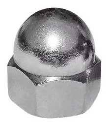 Imagem 4 de 5 de Porca Calota Inoxidavel 1/4 Aço Inox 304 Ciser 15 Unidades