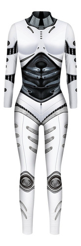 Robot Jumpsuit Catsuit Cos, Disfraz De Cosplay Para Mujer