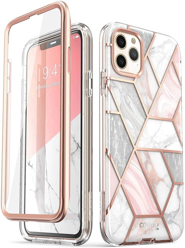Funda Para iPhone 11 Pro, Marmol/rosa/resistente/delgada