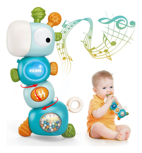 Brinquedos Sensoriais Para Dentição Baby Montessori Para 3-6
