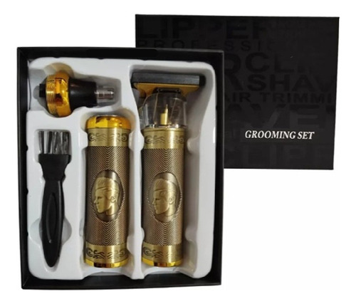 Patillera Afeitadora Nariz 3 En 1 Grooming Set Dorado Dorado