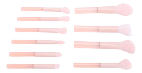 Juego De Brochas De Maquillaje De Color Melocotón, 10 Unidad