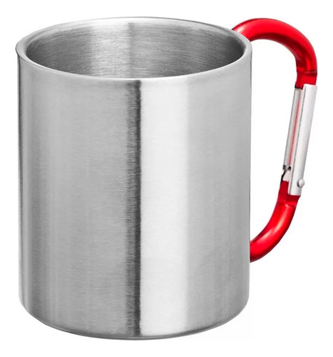 Conjunto De Canecas Ke Home Caneca Kit 2 De Aço Inoxidável Prateado De 3 U