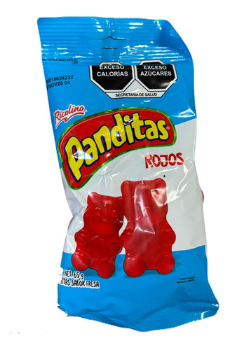 Ricolino Panditas Rojos 65g 5pz