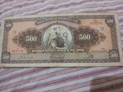 Billete De 500 Soles De Oro 