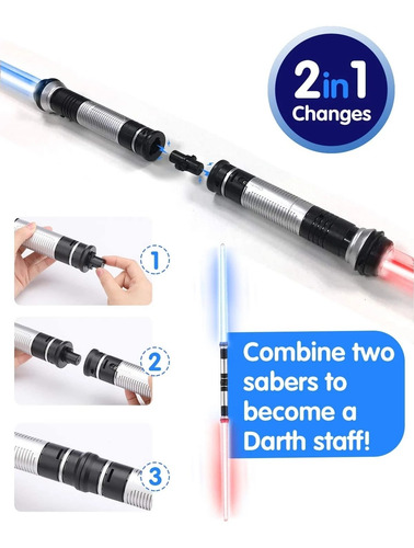 2 Pieces Kids Toy Lightsaber Darth Vaders Sword