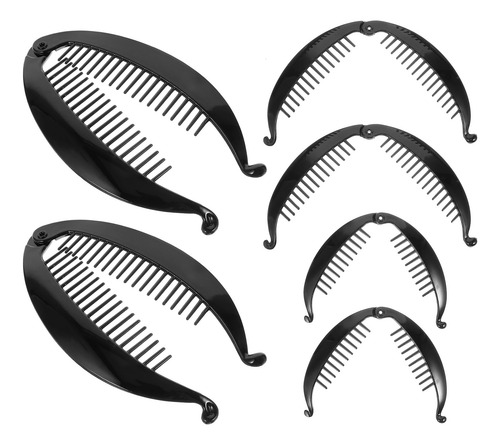 4 Uds Pinzas Para El Cabello Francesas De Pez Plátano De
