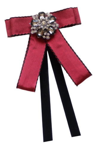 Broche De Cinta De Pajarita, Alinate De La Corbata Del Rojo