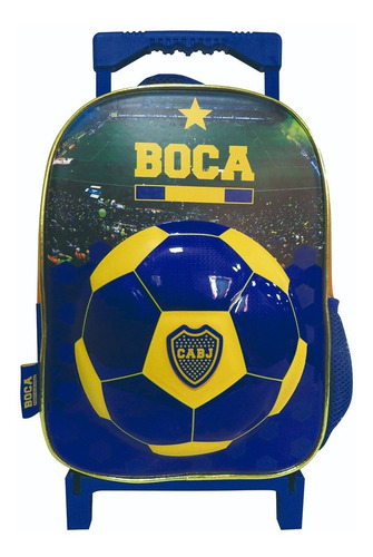 Mochila 12'' Con Carro Boca Juniors Bo164