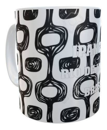 Taza Ceramica Rio De Janeiro Ipanema Brasil