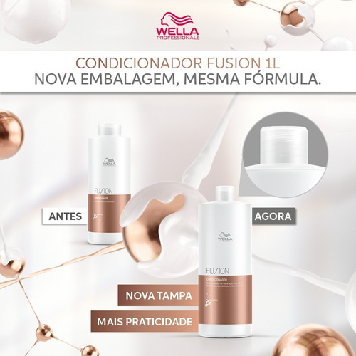 Kit Wella Fusion Shampoo 1l + Máscara 500ml Envio Imediato