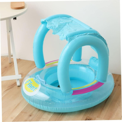 Flotador Inflable Salvavidas Para Bebe Con Techo Proteccion