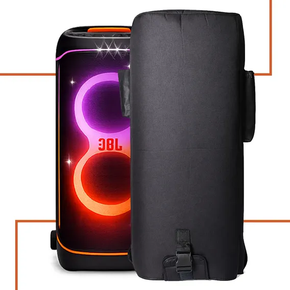 Case Estojo Bolsa Mala Para Jbl Partybox 720 Com Bolso Alça