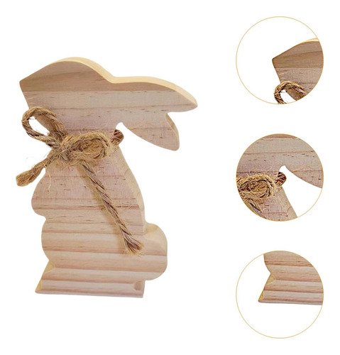 Señal De De Madera, Centro De Mesa De Mesa De Conejo Sin