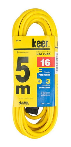2 Pack Extensión Uso Rudo 5m Reforzada Sanelec 2437