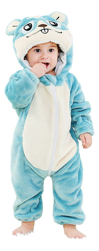 Pijama Kigurumi Para Recién Nacido, Bonito Mameluco Con Dibu