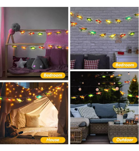 Cadena De Luces Led Para Mc Con Diseño De Dinosaurio Para