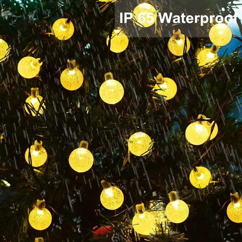 Tira De 30 Luces Led Solares Para Jardín, Exteriores