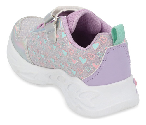 Sneaker Pv03869 Forro Acojinado Diamantina Talon Comodo